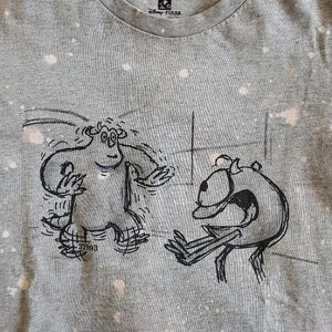 Uniqlo M Bleach splatter Monsters Inc T-Shirt